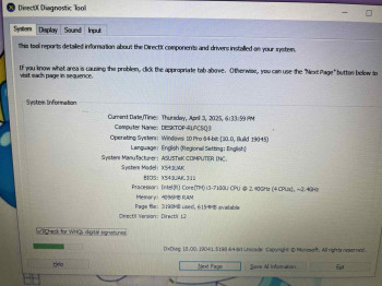 Asus VivoBook Max X541UA-GQ1354D  ID: CALL-I