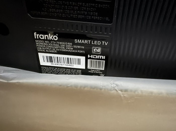 ტელევიზორი Franko FTV-75WHU1400  ID: 513118-R