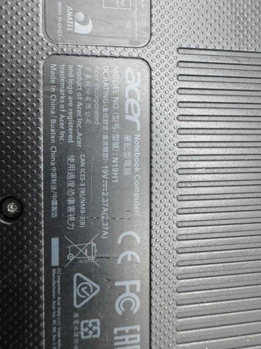 ნოუთბუქი Acer N19H1  ID: CALL*0116*- IV